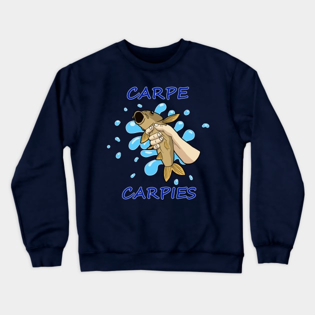 Seize the Fishes Crewneck Sweatshirt by Danger Dog Design